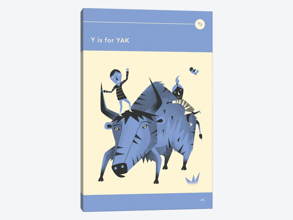 Y Is For Yak by Jazzberry Blue 1-piece Art Print