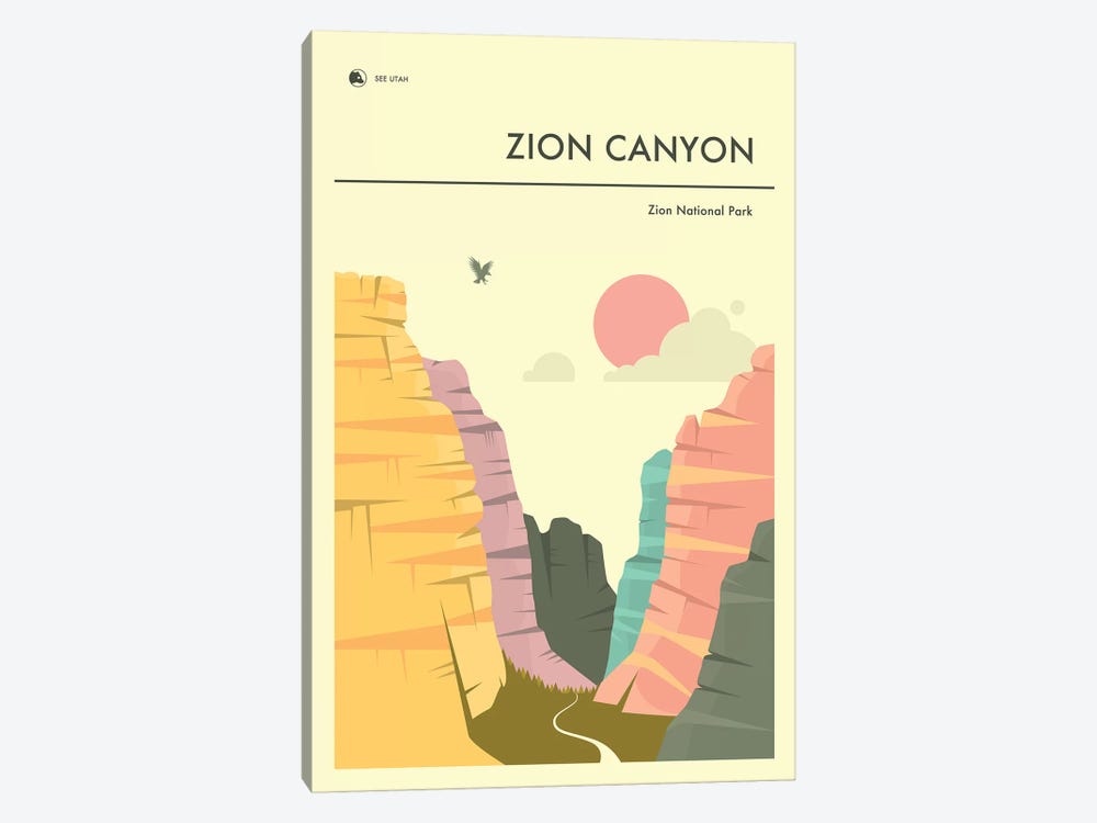 Zion Canyon, Zion National Park II by Jazzberry Blue 1-piece Canvas Artwork