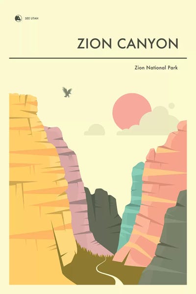 Utah: Zion Canyon, Zion National Park II by Jazzberry Blue