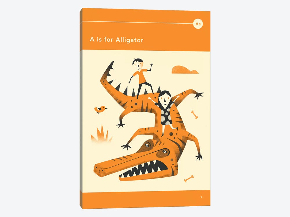 A Is For Alligator  by Jazzberry Blue 1-piece Art Print
