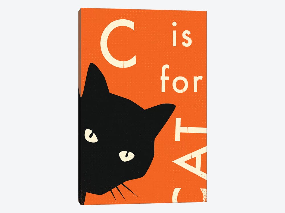 C For Cat I by Jazzberry Blue 1-piece Canvas Artwork