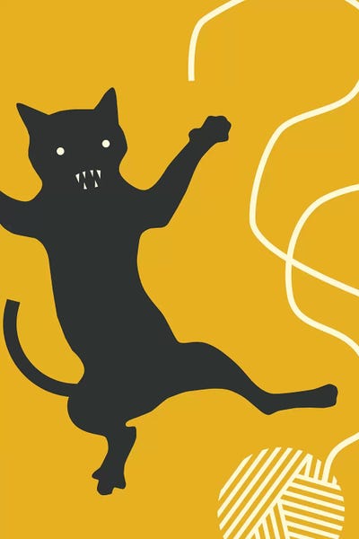 Jazzberry Blue: Cat With String by Jazzberry Blue