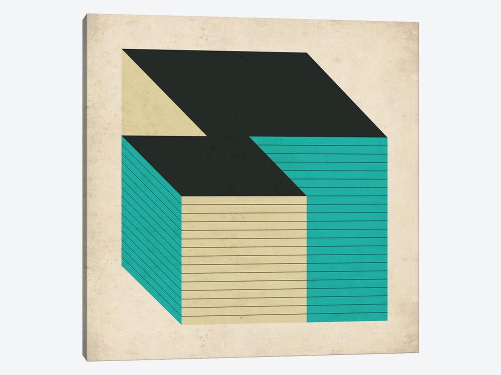 Cubes XII by Jazzberry Blue 1-piece Canvas Artwork