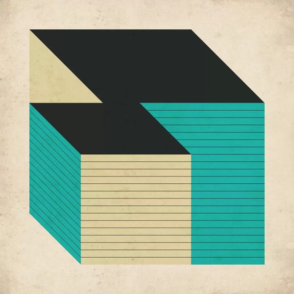 Mathematics: Cubes XII by Jazzberry Blue