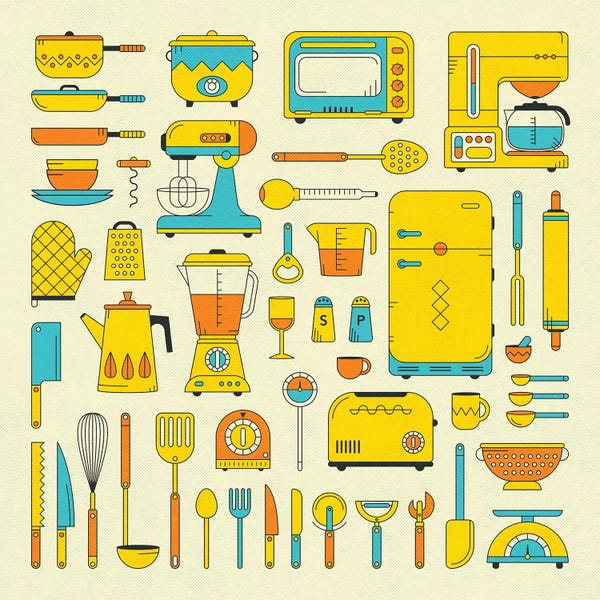 A New Take On Nostalgia: Retro Kitchen by Jazzberry Blue