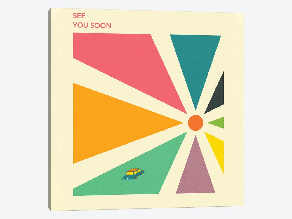 See You Soon by Jazzberry Blue 1-piece Canvas Wall Art
