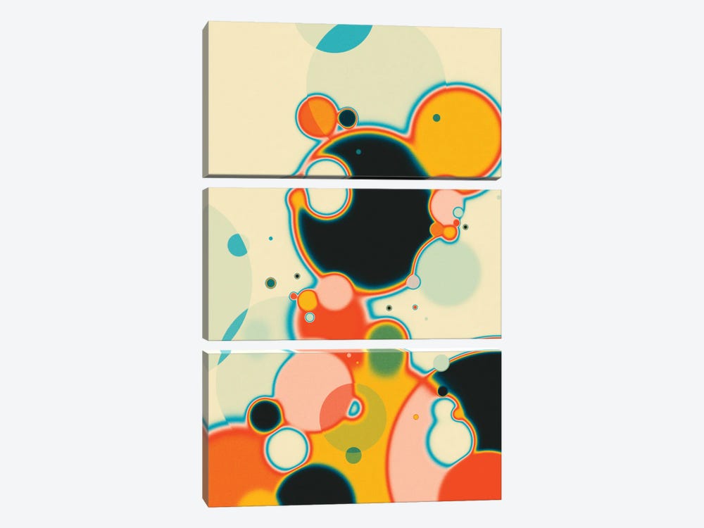 Reaction II by Jazzberry Blue 3-piece Canvas Art Print