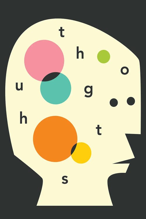 Thoughts by Jazzberry Blue wall art