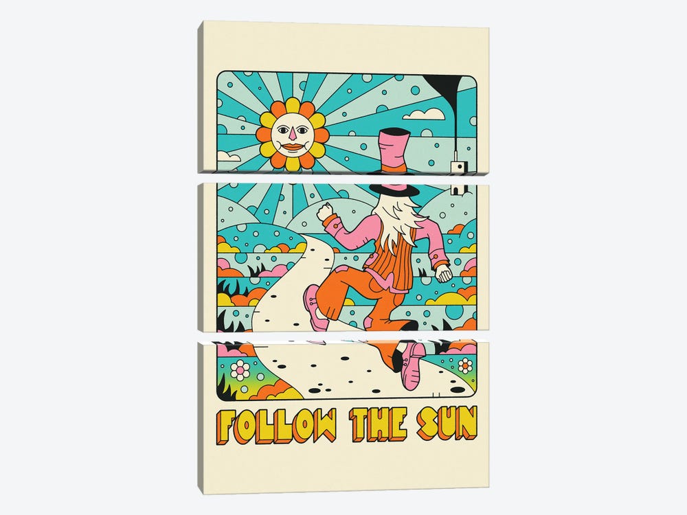 Follow The Sun by Jazzberry Blue 3-piece Canvas Art Print