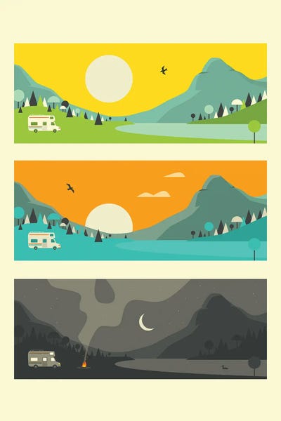 Camping: Campfire I by Jazzberry Blue