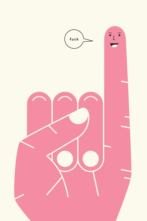 Pinky Swear by Jazzberry Blue wall art
