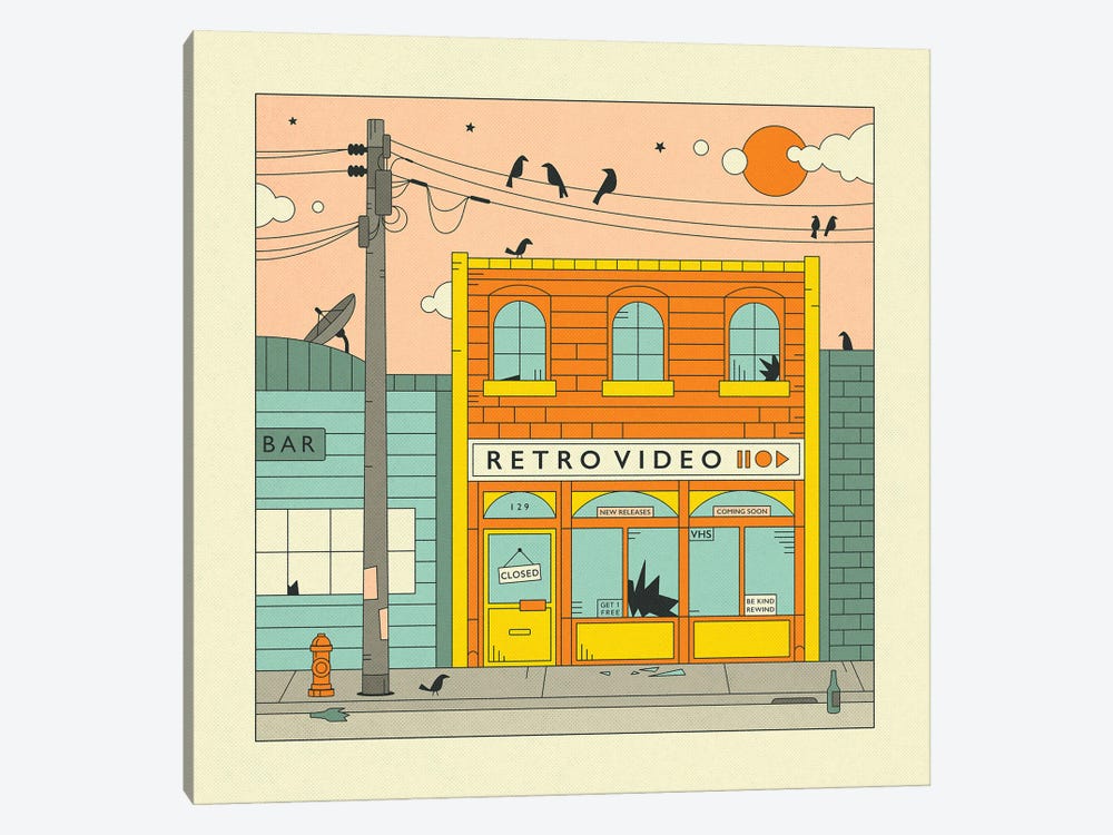 The Video Store by Jazzberry Blue 1-piece Art Print