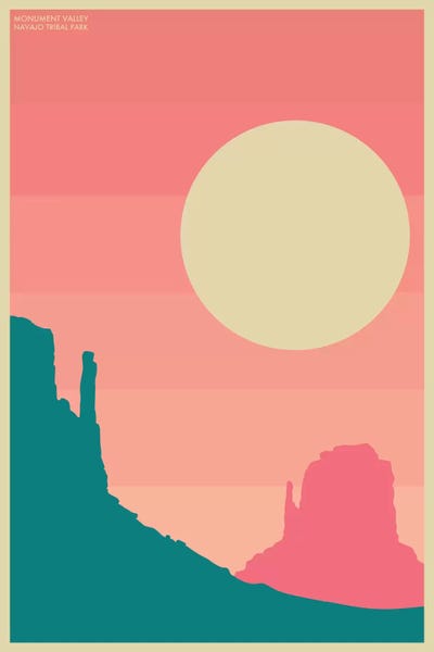 Valleys: Monument Valley I by Jazzberry Blue