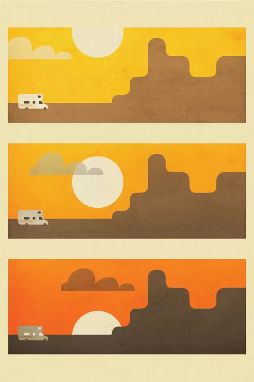 RV Sunset by Jazzberry Blue wall art