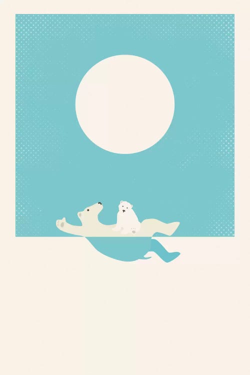 Swimming Lessons by Jazzberry Blue wall art