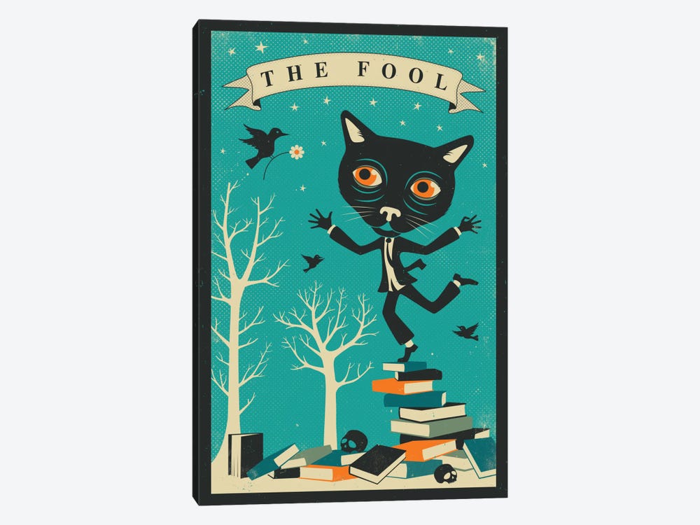Tarot Card Cat The Fool by Jazzberry Blue 1-piece Canvas Art Print