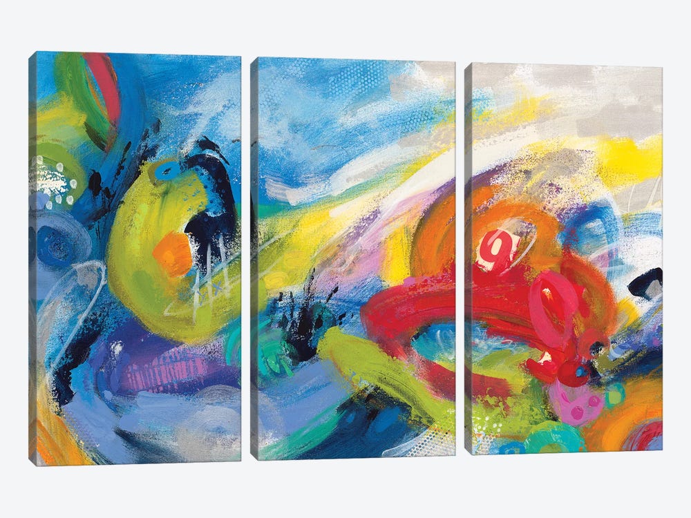 Racing Forms by Janet Bothne 3-piece Canvas Wall Art