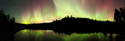 Joseph Bradley - Canvas Prints: Aurora Borealis VII, Whitehorse, Yukon, Canada. by Joseph Bradley