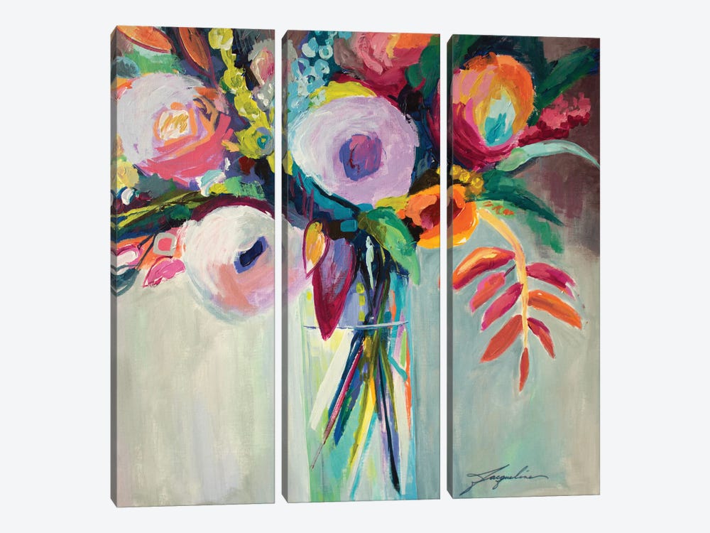 Ode To Summer VII by Jacqueline Brewer 3-piece Canvas Wall Art