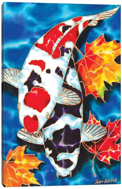 Canadian Koi Canvas Art Print - Japanese Décor