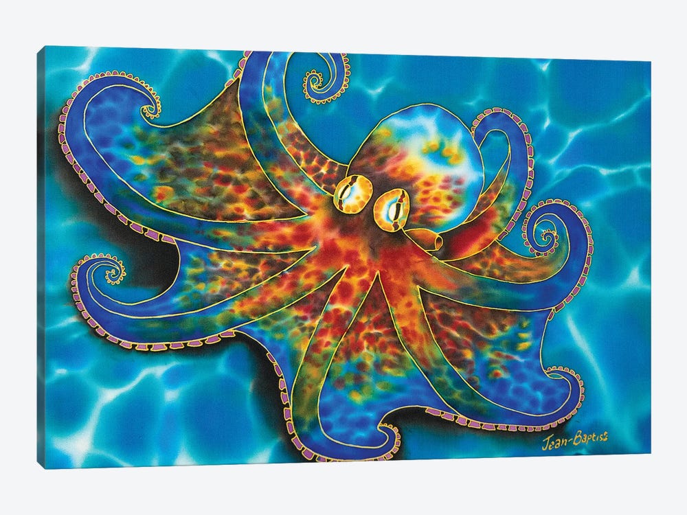 Caribbean Octopus by Daniel Jean-Baptiste 1-piece Canvas Artwork