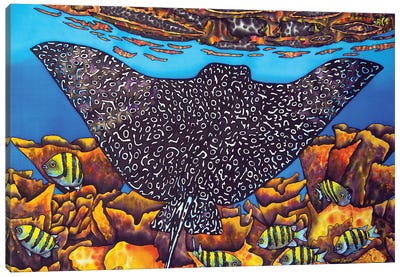 Eagle Ray Canvas Art Print - Daniel Jean-Baptiste