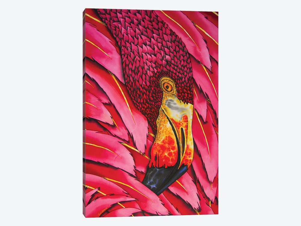 Flaming Flamingo by Daniel Jean-Baptiste 1-piece Canvas Artwork