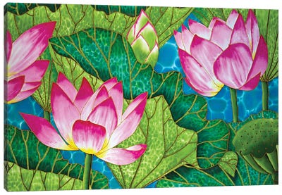 Lotus Canvas Art Print - Daniel Jean-Baptiste