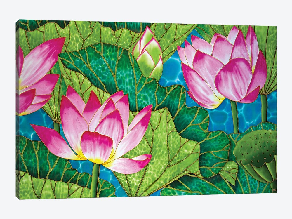 Lotus by Daniel Jean-Baptiste 1-piece Canvas Artwork