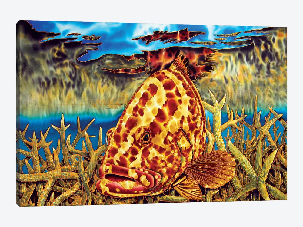 Nassau Grouper by Daniel Jean-Baptiste 1-piece Canvas Art Print
