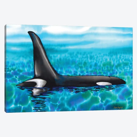 Orca Canvas Print #JBT46} by Daniel Jean-Baptiste Canvas Wall Art