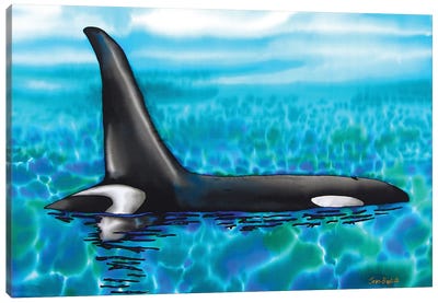 Orca Canvas Art Print - Daniel Jean-Baptiste