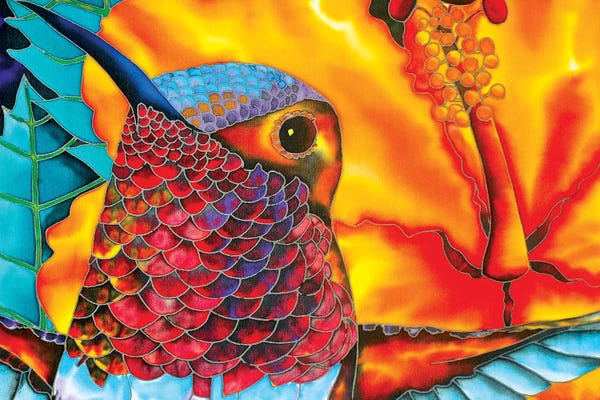 The Art Of The Feather: Rufous Hummingbird by Daniel Jean-Baptiste