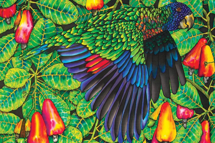 St. Lucia Amazona Versicolor by Daniel Jean-Baptiste wall art