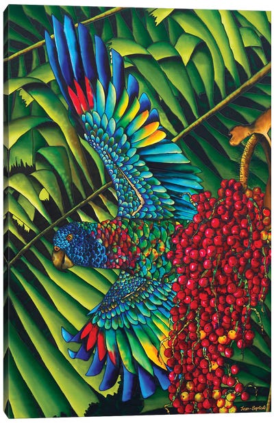 St. Lucia's Bird Of Paradise Canvas Art Print - Caribbean Culture