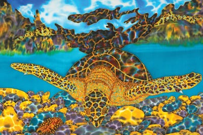 Hawksbill Sea Turtle by Daniel Jean-Baptiste canvas print