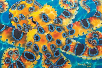 Blue Death by Daniel Jean-Baptiste framed canvas print