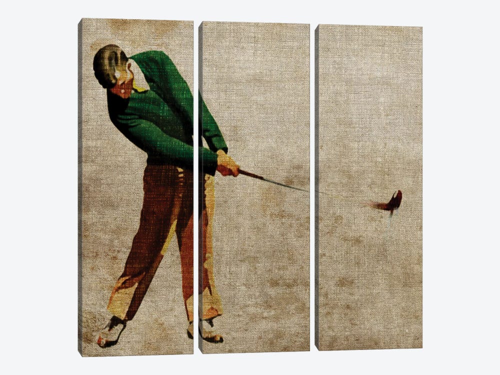 Vintage Sports II by John Butler 3-piece Canvas Art Print