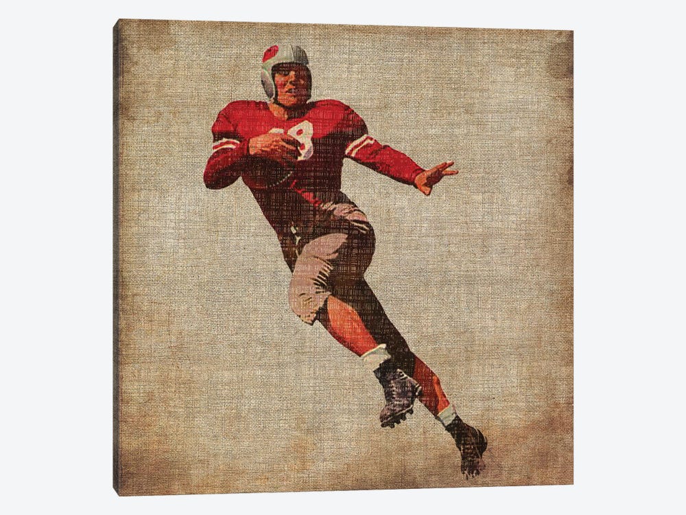 Vintage Sports IV by John Butler 1-piece Canvas Art Print