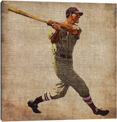 Vintage Sports VI Canvas Art Print - Athlete Art
