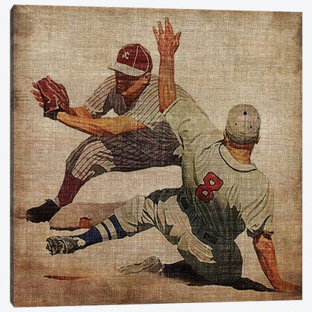 Vintage Sports VII Canvas Print #JBU8} by John Butler Canvas Art Print