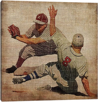 Vintage Sports VII Canvas Art Print - Vintage Décor