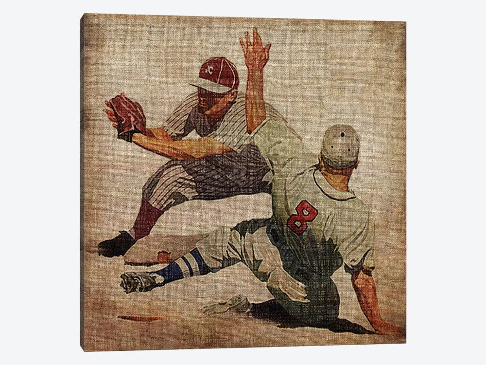 Vintage Sports VII by John Butler 1-piece Canvas Art