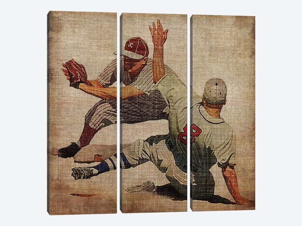 Vintage Sports VII by John Butler 3-piece Canvas Art