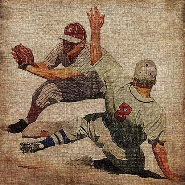 Kids Sports Art: Vintage Sports VII by John Butler