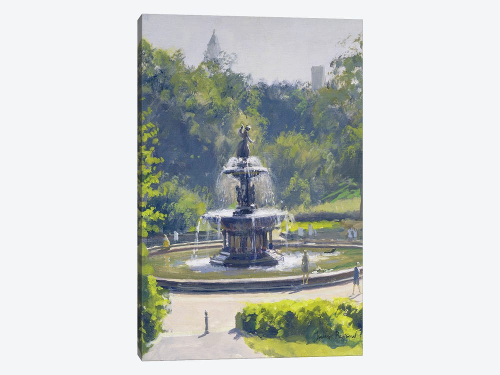 The Bethesda Fountain, Central Park, 1996 by Julian Barrow 1-piece Canvas Print
