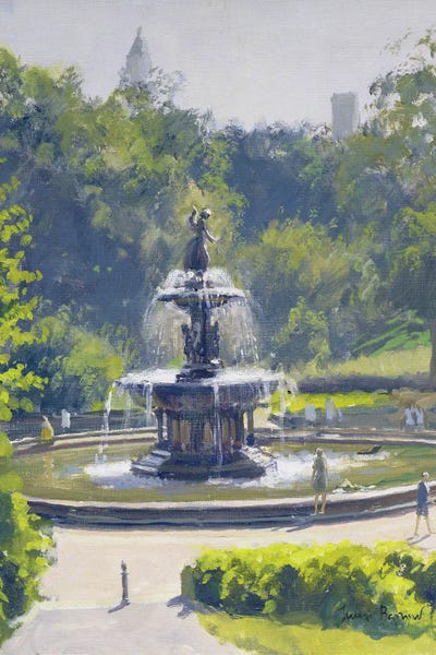 Fountains: The Bethesda Fountain, Central Park, 1996 by Julian Barrow