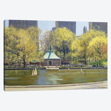 The Boating Lake, Central Park, New York, 1997 Canvas Print #JBW8} by Julian Barrow Canvas Print
