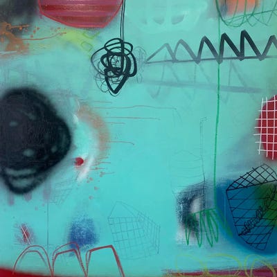 It Was Her First Time Trying Mint Cotton Candy And It Was Momentous by Jessamyn Box acrylic art print