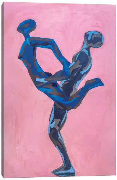 Intimacy Dance Canvas Art Print - Male Nude Art